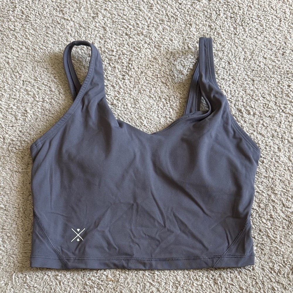Gray Women's Sports Bra